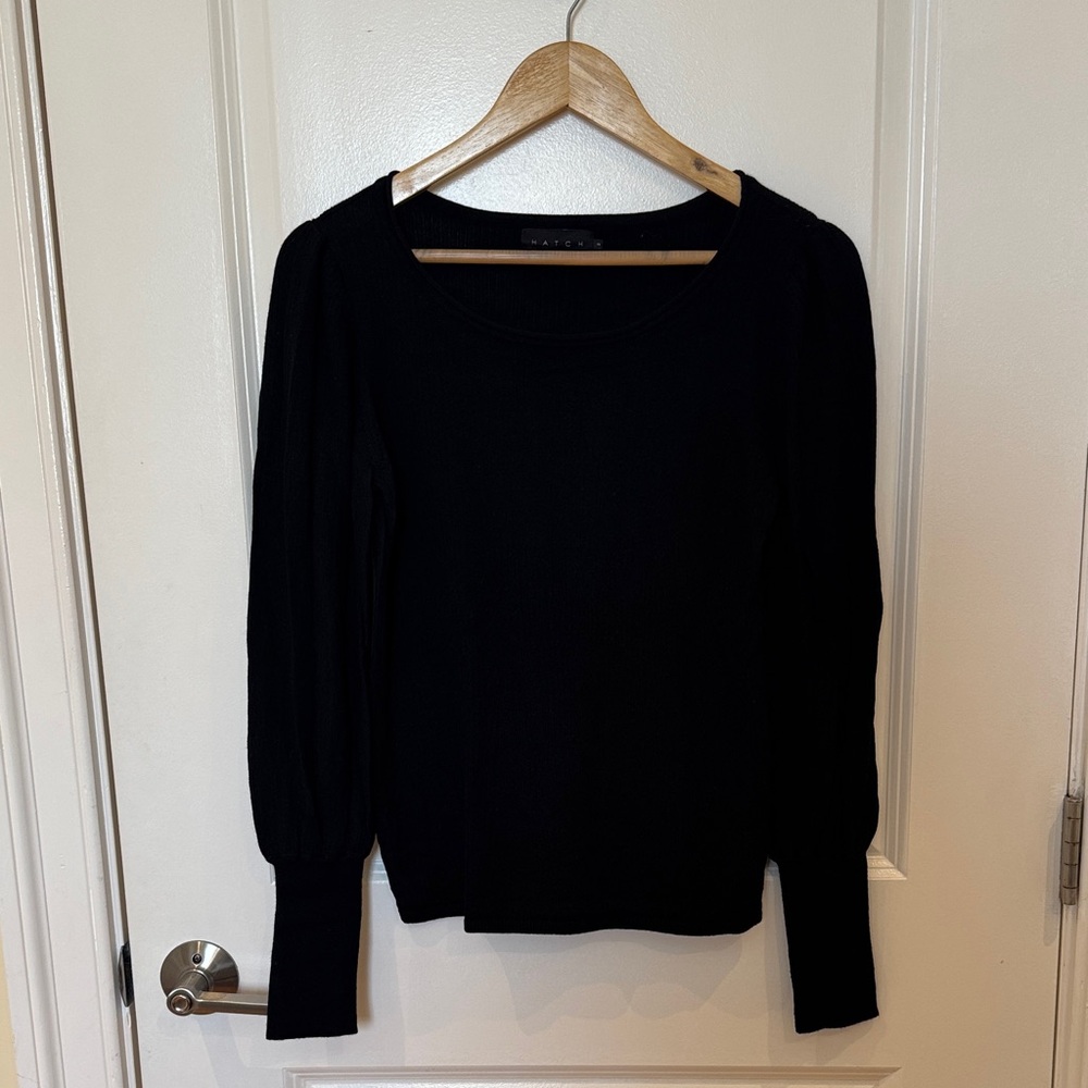 Hatch Black Merino Wool sweater